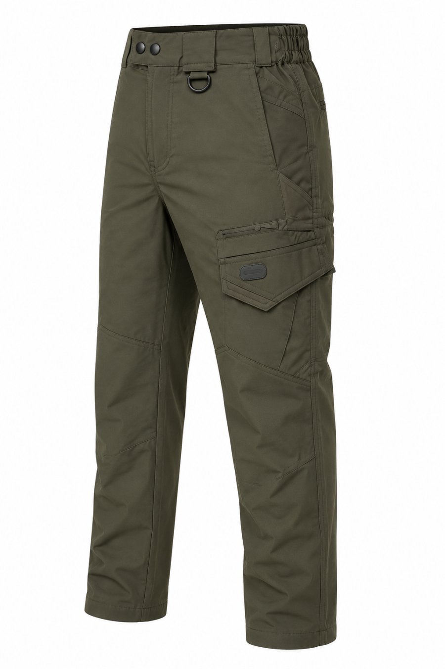 Men's Olive Green Tactical Cargo Pants – Multi Pocket Design