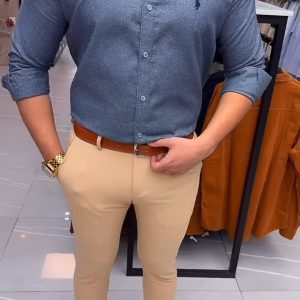 Blue Melange Cotton Shirt Bundle - Affordable Premium Comfort You'll Love