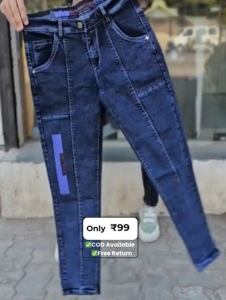 Premium Indigo Denim Pants for Men - Everyday Comfort & Style