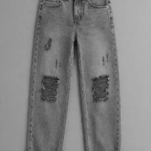 Men's Slim Fit Ripped Denim Jeans – Distressed Casual Style