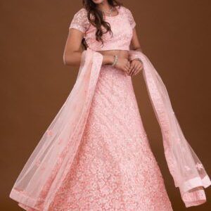 Sequins Net Readymade Lehenga - Elegant Indian Ethnic Wear